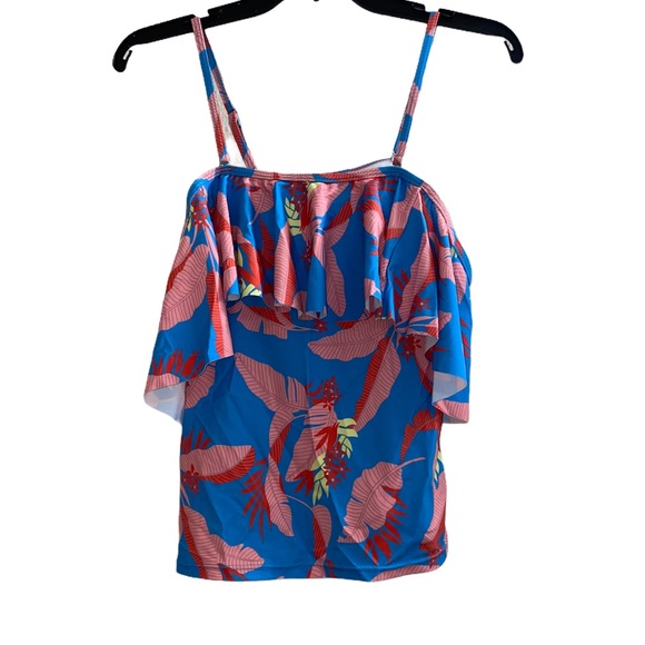 Selfiego floral tankini swimsuit top swim small - Picture 7 of 12